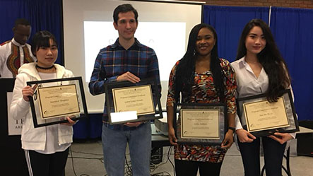 Students with diplomas